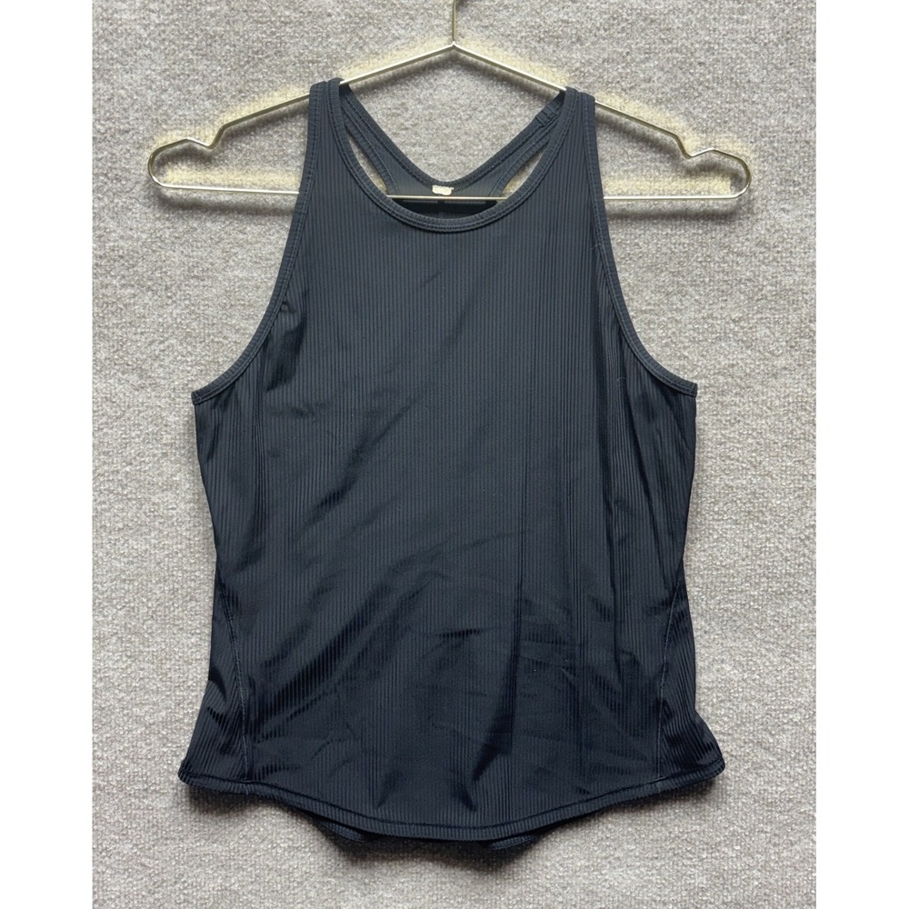 Lululemon Shirt‎ Women 6 Black Racerback Tank Top Everyday Athleisure Yoga EUC